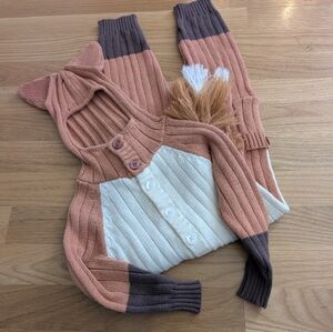 Blamo Knitted Toddler Fox Suit Size 3